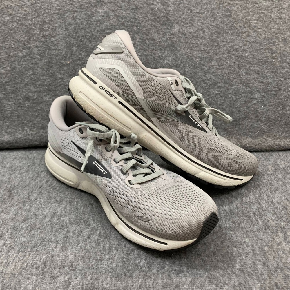 Brooks Ghost 15 Gray Neutral Mens 9.5M Cushion Running Shoes Light 1103931d098